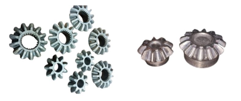 Warm forged differential bevel gears made in India by Kavia Engineering